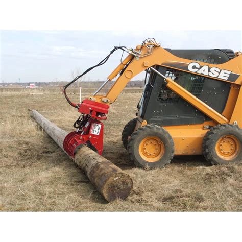 skid steer pole setter attachment